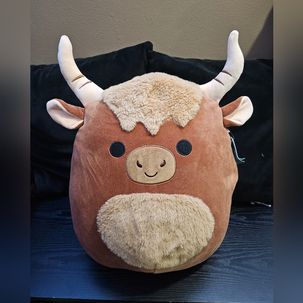 Squishmallows Marshal Highland Cow Yak 16 inch toy